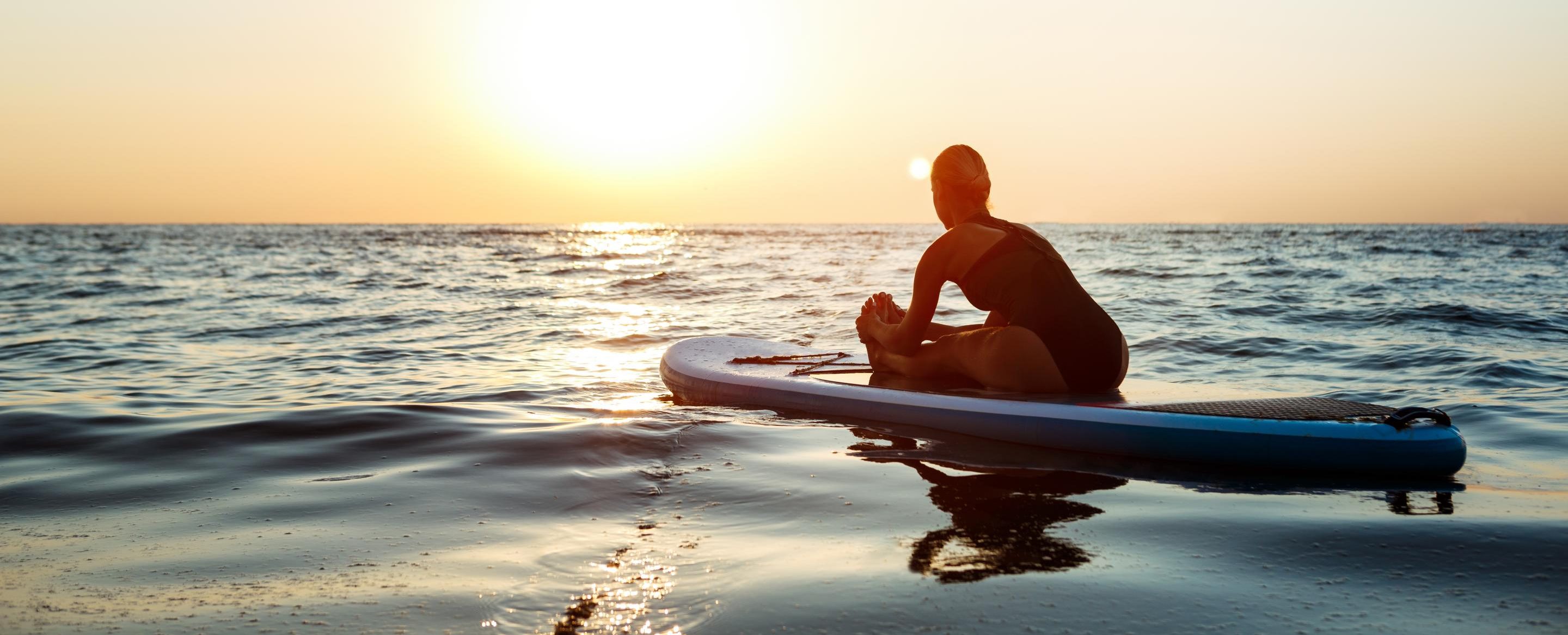 paddle board, mer, côte-nord